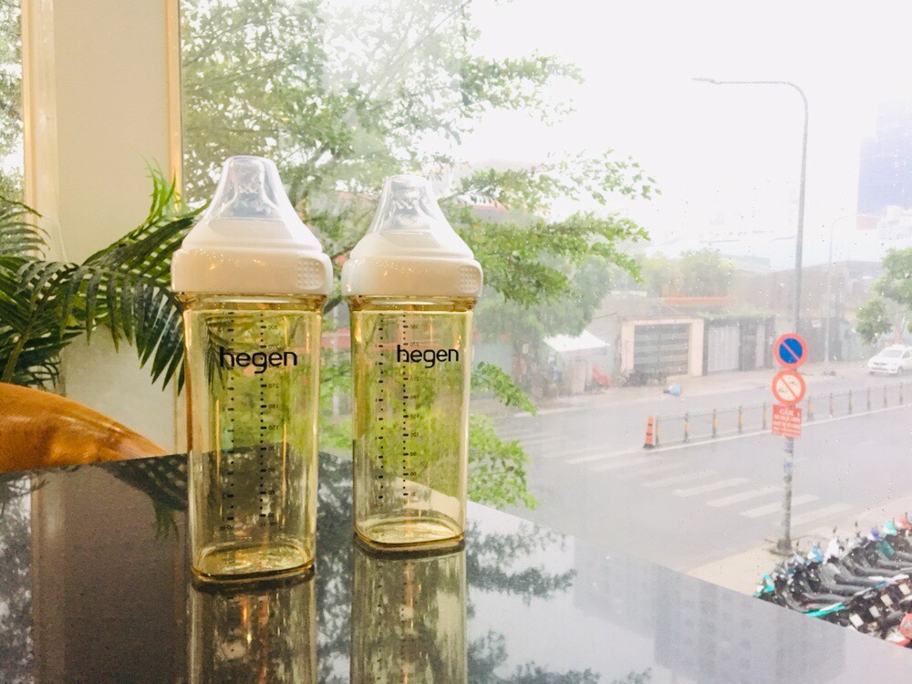 [HCM][CHÍNH HÃNG] Set Bình sữa Hegen 330ml núm ti size L cho bé từ 6 tháng tuổi