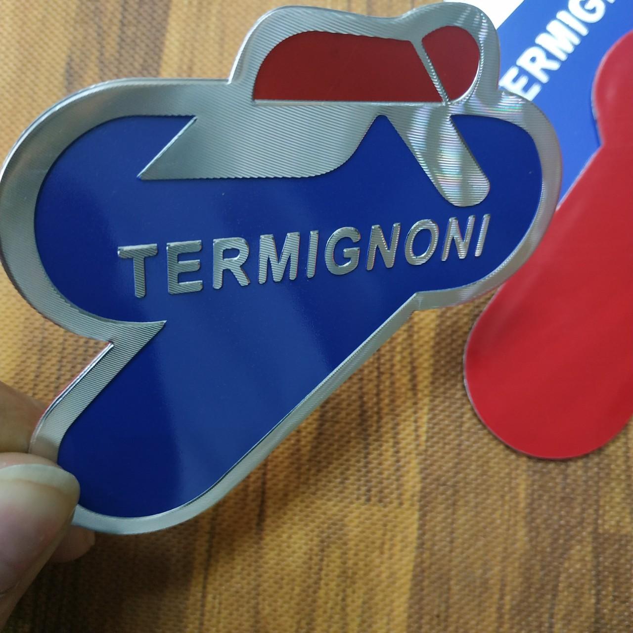 Tem nhôm dán Pô Termignoni 8.5x9 cm