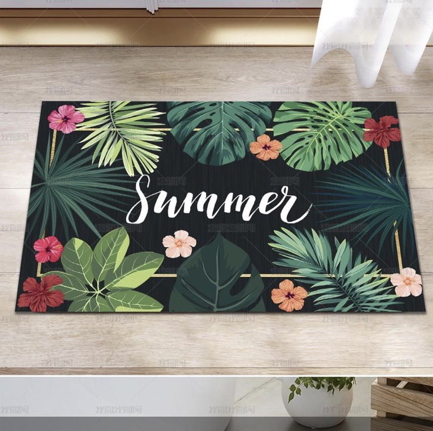 Thảm lau chân 3D 40x60cm,giao mẫu ngẫu nhiên,THN03