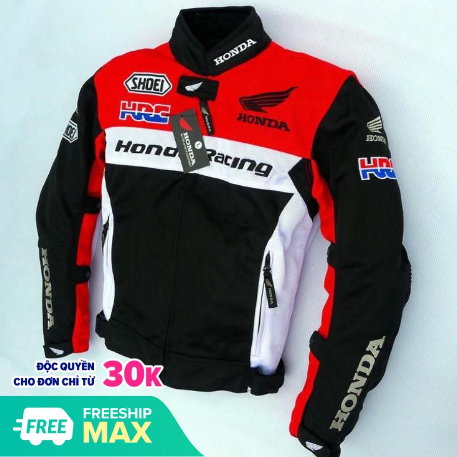 Áo Giáp Bảo Hộ Phối Lưới Honda HRC Đỏ