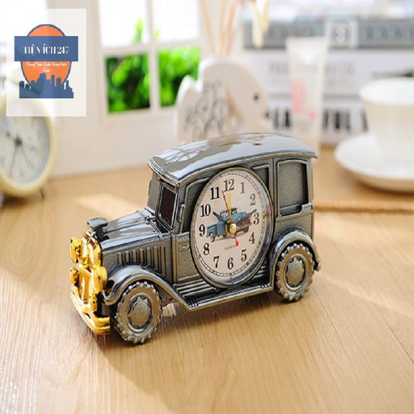 (Giá Sỉ Rẻ) ĐỒng hồ báo thức để bàn mô hình xe oto