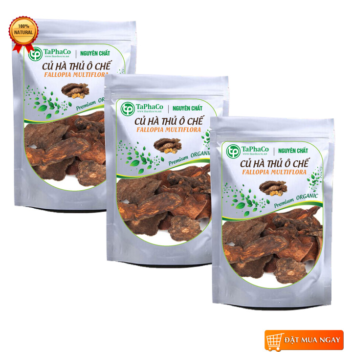 Củ hà thù ô đã sơ chế khô 500g - tấn phát
