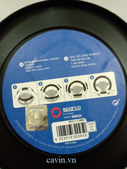 Bọc vô lăng Sparco SPC11113RS - Phụ kiện ô tô