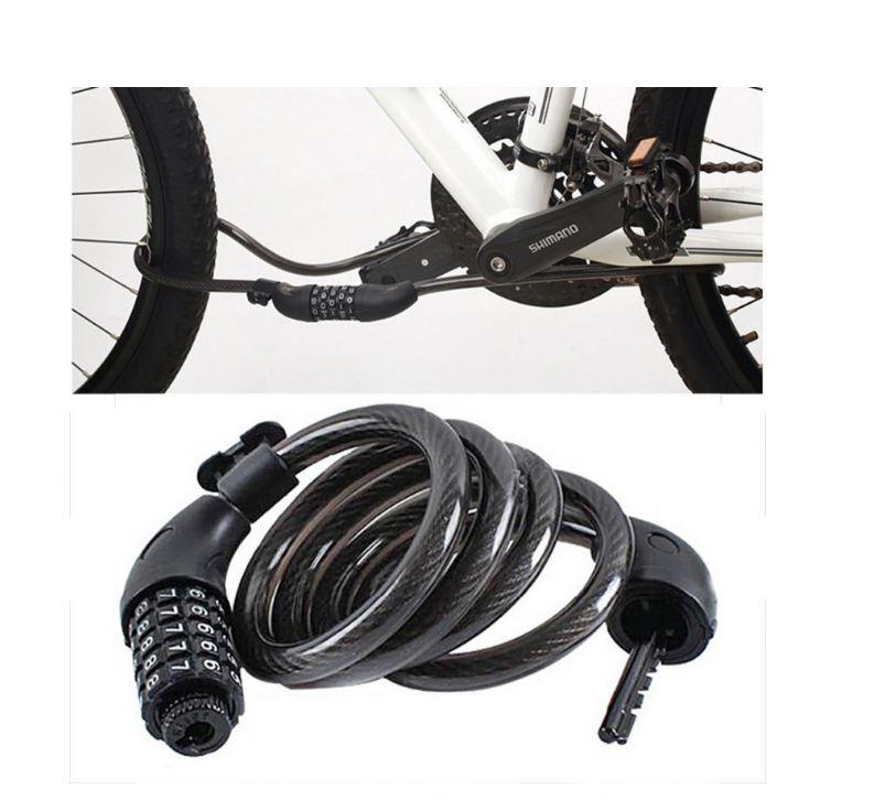 Khóa dây xe đạp bảo mật 5 số