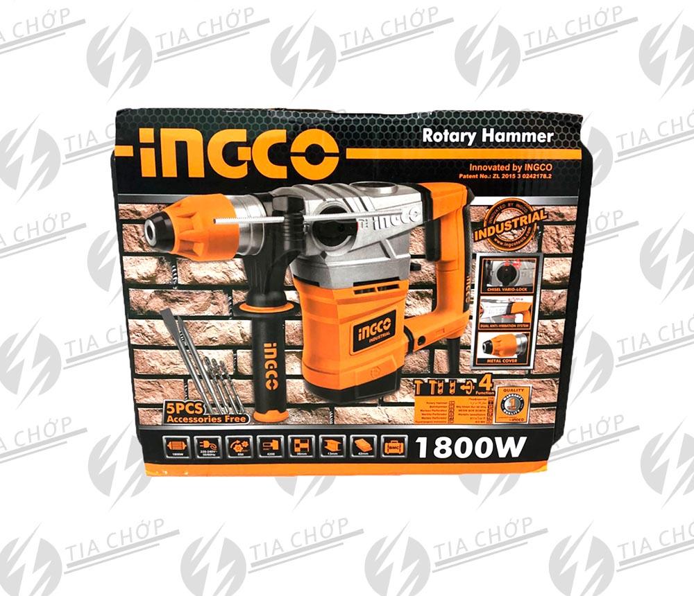 [HCM]Máy khoan búa 1800W INGCO RH18008