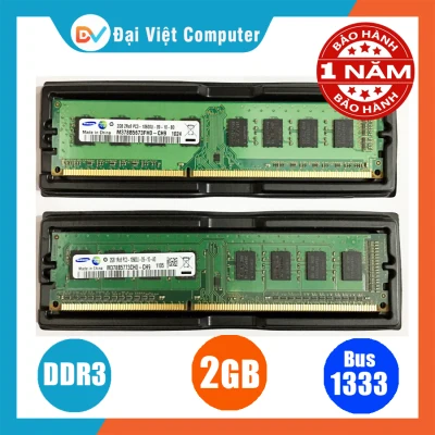Ram máy tính 2GB DDR3 bus 1066 / 1333 ( nhiều hãng)samsung/hynix/kingston/micron, crucial/navia - PCR3 2GB