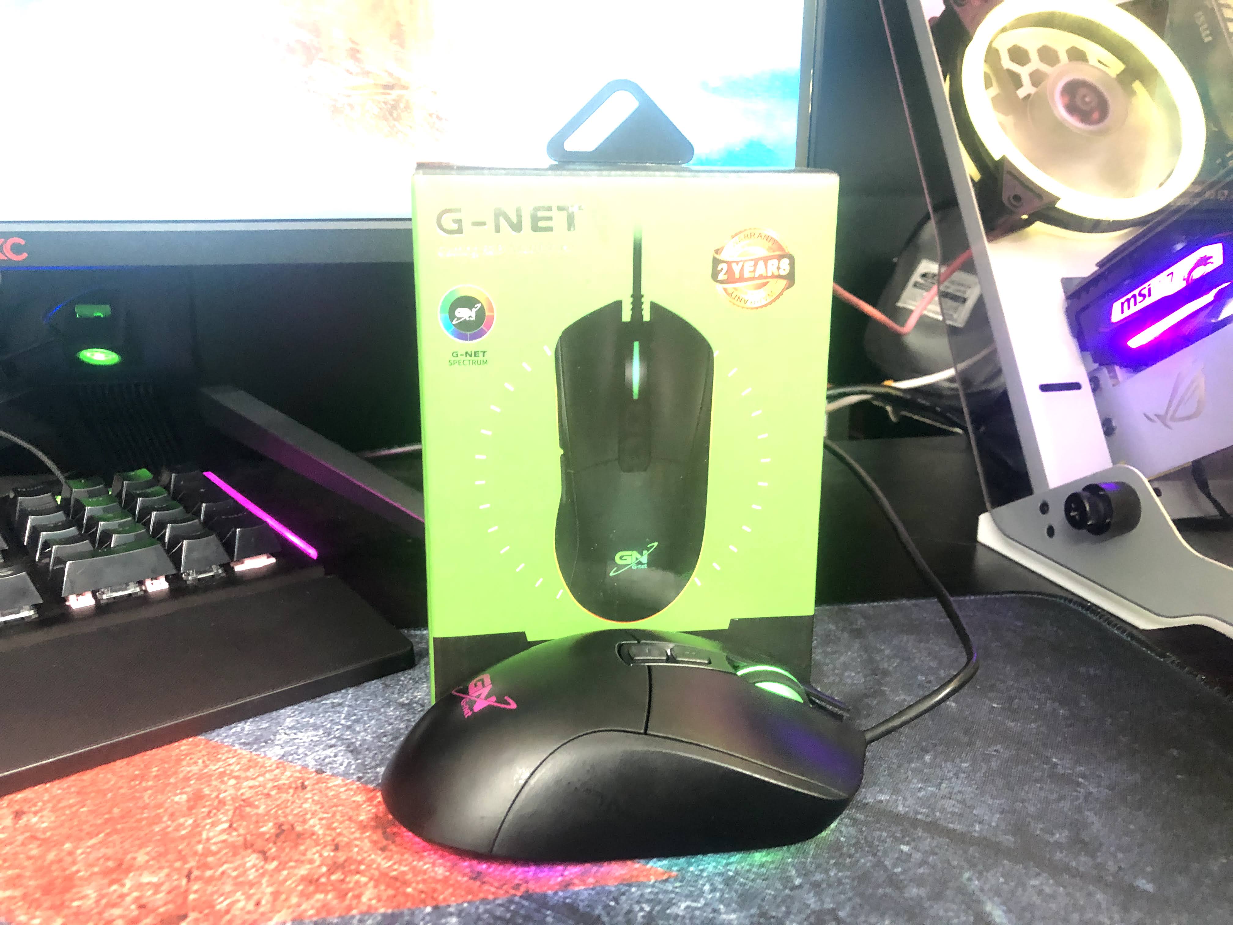 Chuột game Gnet M30 4000dpi led RGB ( Hàng Chính Hãng)