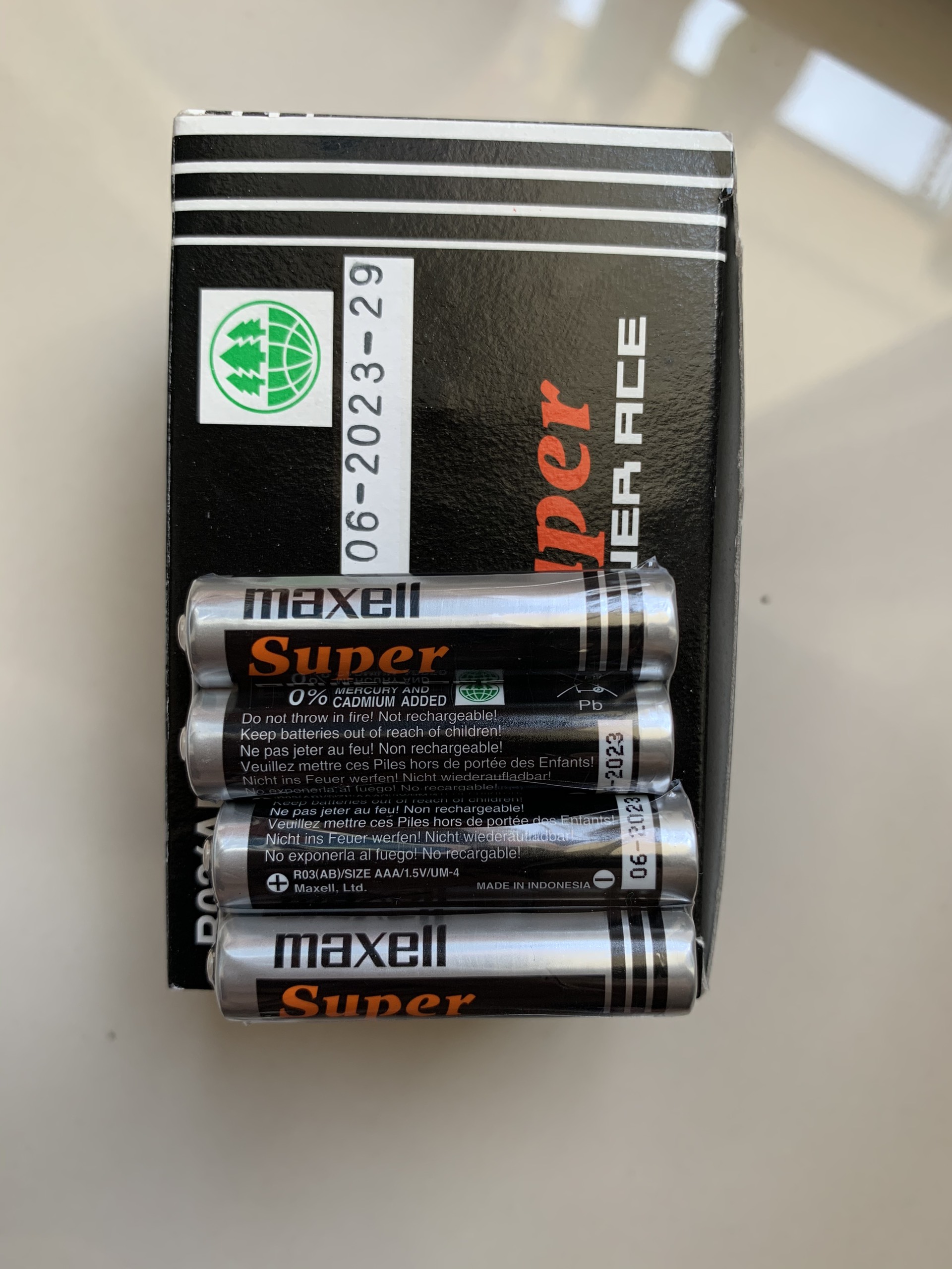 Pin Tiểu nhỏ AAA (3A) Maxell 1.5V combo 4 viên, Nhật