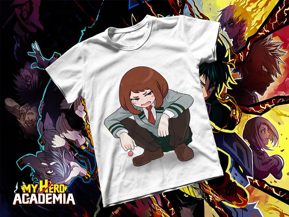 [HCM]Áo thun Cotton Unisex - Anime - My Hero Academia - Uraraka ochaco