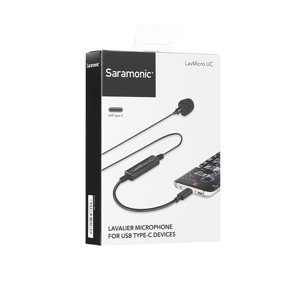 Micro thu âm cài áo không dây cổng USB-C Saramonic LavMicro UC