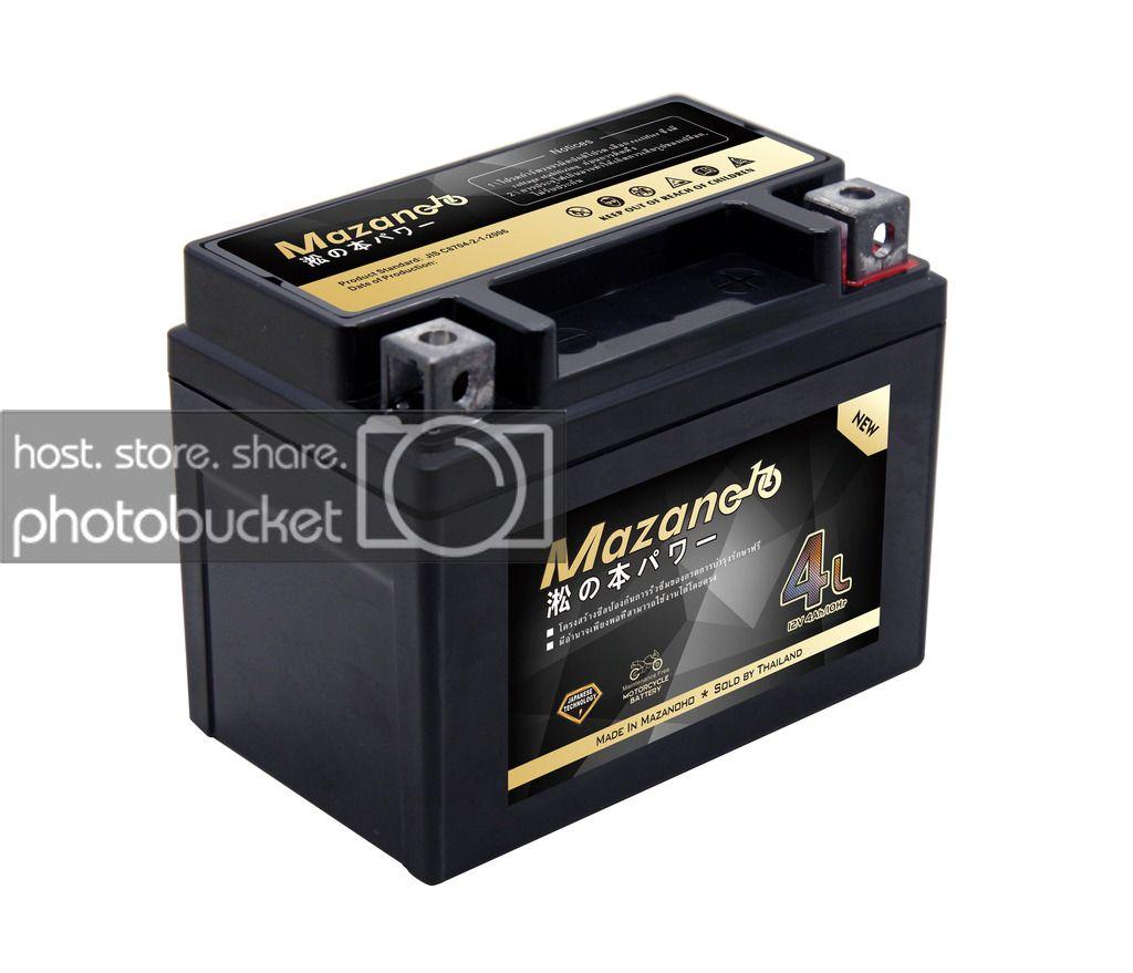 [HCM]Ắc Quy Xe Máy MAZANOHO Thái Lan 12V4Ah