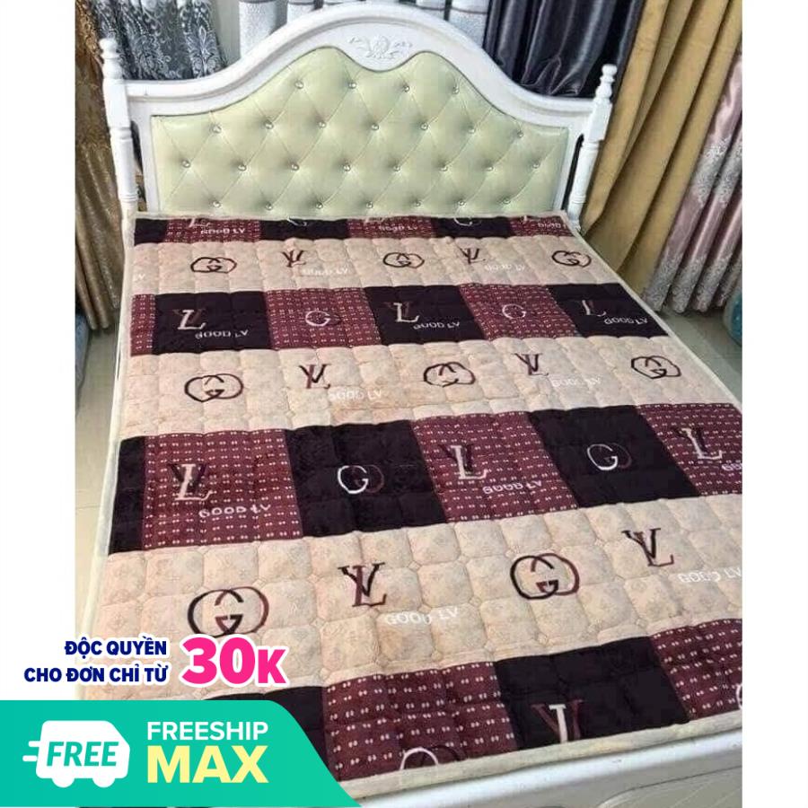 Thảm nỉ cừu trải giường-trải sàn hoạ tiết đa năng m6-m8 - bông trắng tự nhiên
