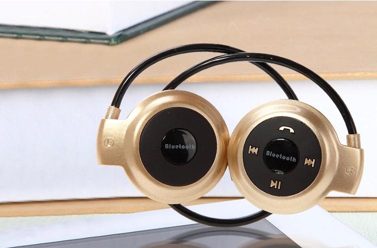 Tai Nghe Bluetooth, Tai Nghe Không Dây, Tai Nghe Bluetooth Không Dây mini 503TF (2 tai tròn, vàng) Âm Thanh Chuẩn, Nghe Nhạc Hay, Kết Nối Hỗ Trợ Cho Các Dòng Điện Thoại Thông Minh - Cơn Lốc Sale 50% - Bảo Hành Uy Tín 1 Đổi 1