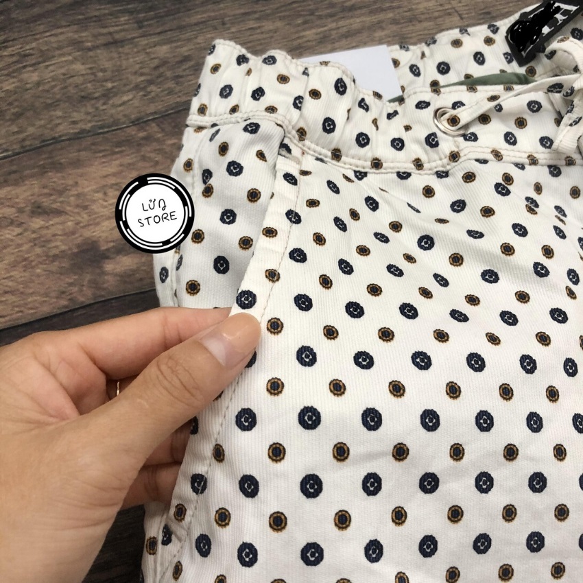 Quần short nam lưng thun chấm bi LỬNG STORE - LT58