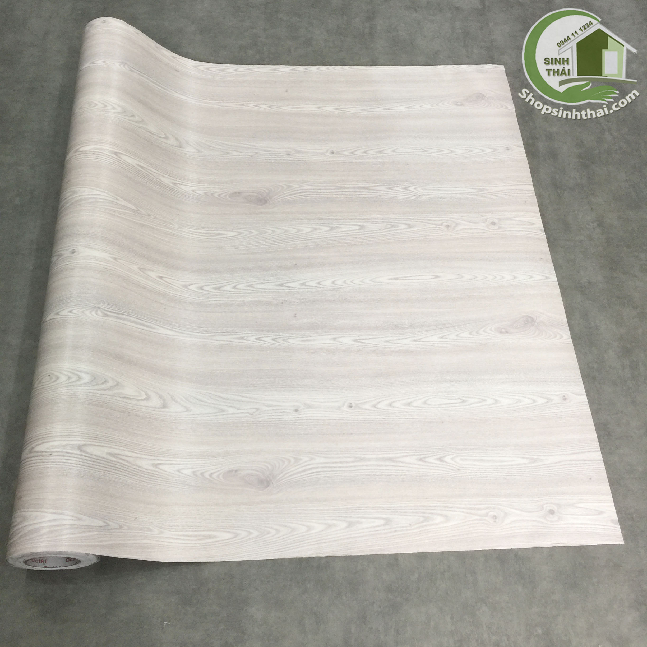 [HCM]Giấy Dán Tường Vân Gỗ Màu Trắng - [ 50cm x Khổ 120cm ] Có Sẵn Keo
