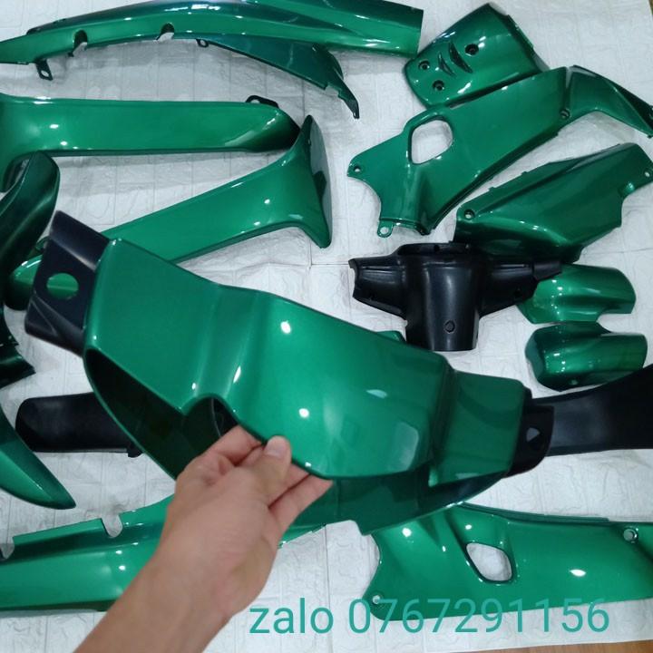 Bộ dàn áo xe wave 110 - wave thái - wave 1 bóng - màu xanh kendy , nhựa abs ,màu đen nhám ,màu đỏ candy ,có đủ màu