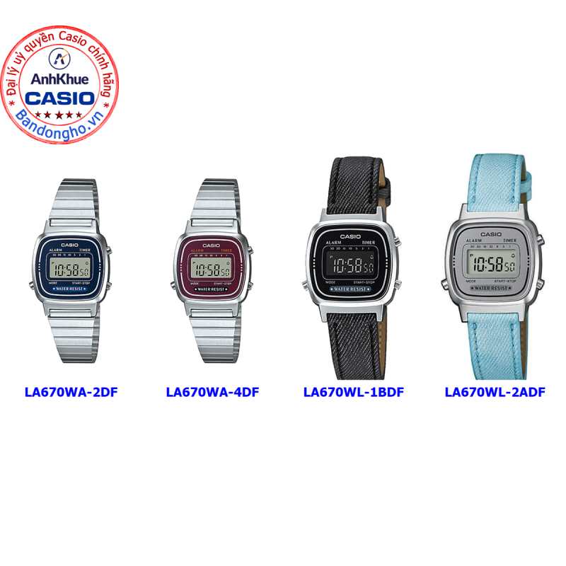 Đồng hồ nữ Casio LA670 ❤️ 𝐅𝐑𝐄𝐄𝐒𝐇𝐈𝐏 ❤️ Đồng hồ Casio chính hãng Anh Khuê đồng hồ đẹp giá rẻ