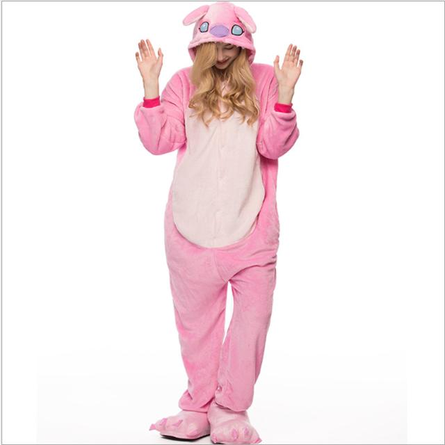 Bộ Đồ Thú Pijama Stitch Hồng