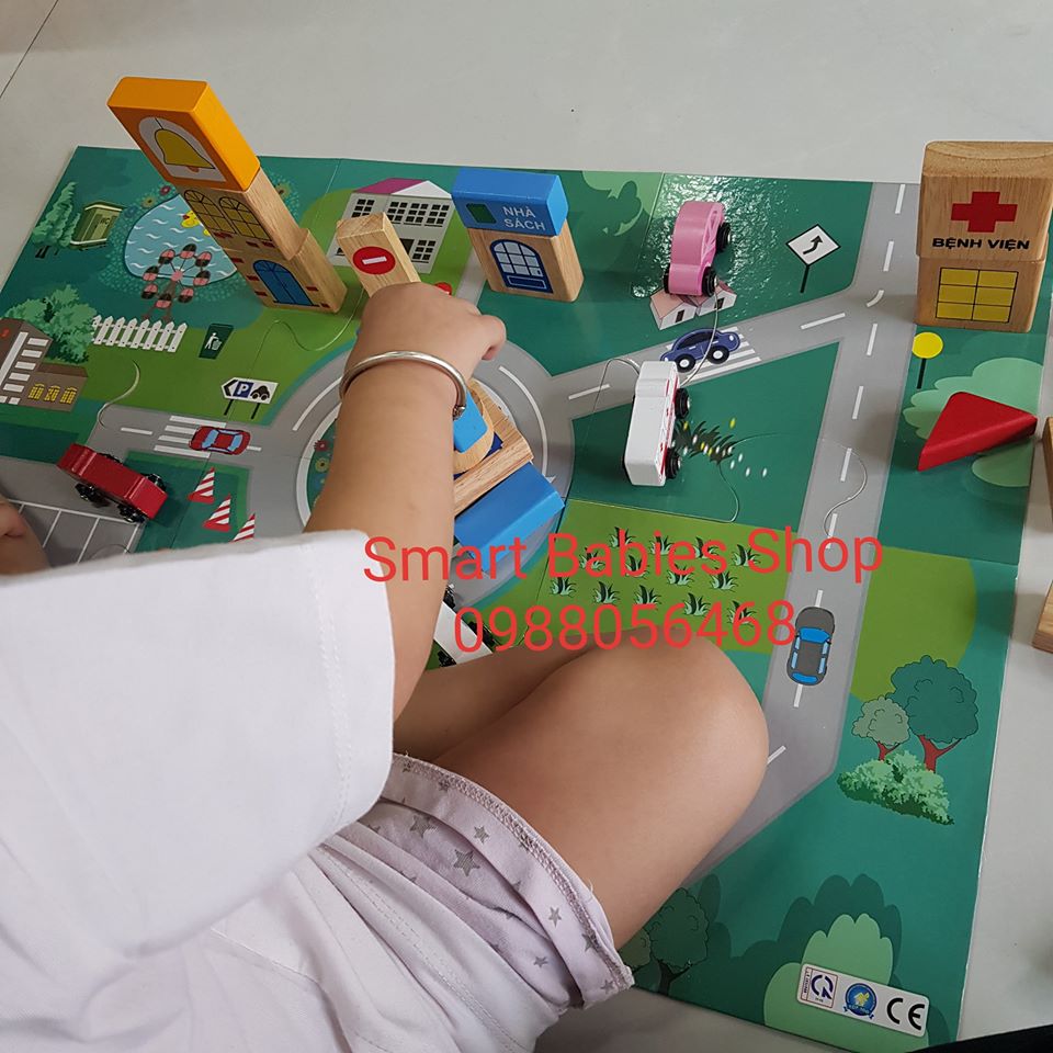 [HCM]Đồ chơi gỗ Winwintoys - Thành phố tương lai