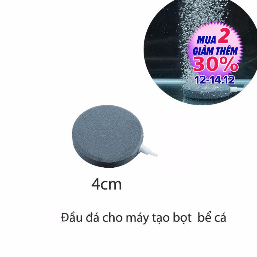 Đầu đá (đĩa sủi) tạo sủi bọt khí ô xy cho bể cá cảnh D4cm (tròn dẹt)