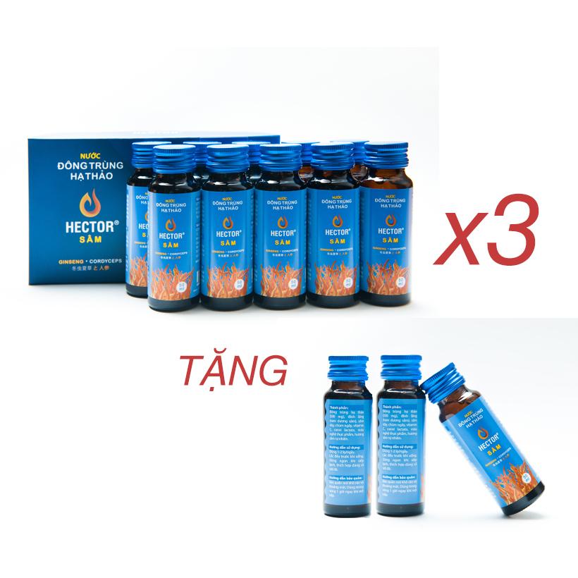 Combo 30 chai Hector Sâm (tặng 3 chai Hector sâm)