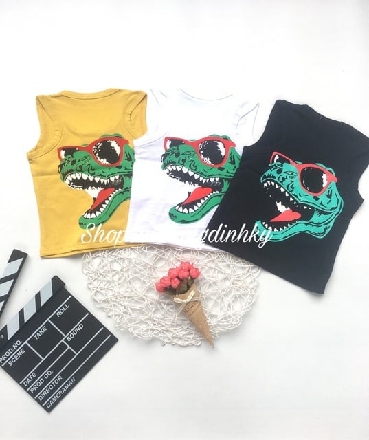 Áo Ba Lỗ Khủng Long cho bé Trai