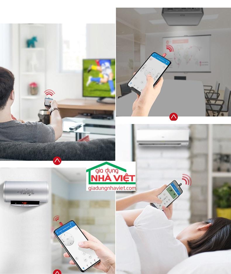 Cổng hồng ngoại điều khiển từ xa SMART Remote Control cho Android iPhone iPad (Lightning/Type-C/MicroUSB)