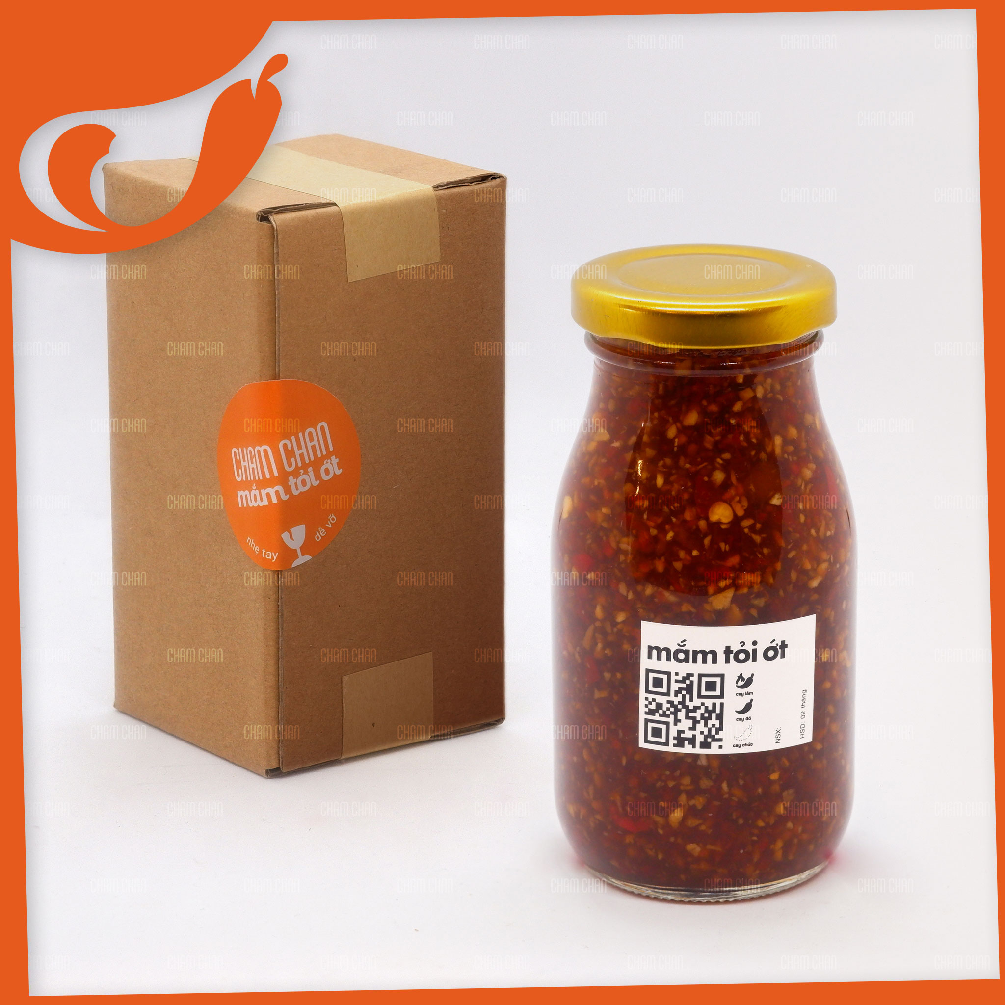 [HCM]Mắm Tỏi Ớt Chấm Chan - Chai 200ml (Đậm Đặc) / Cay Chút