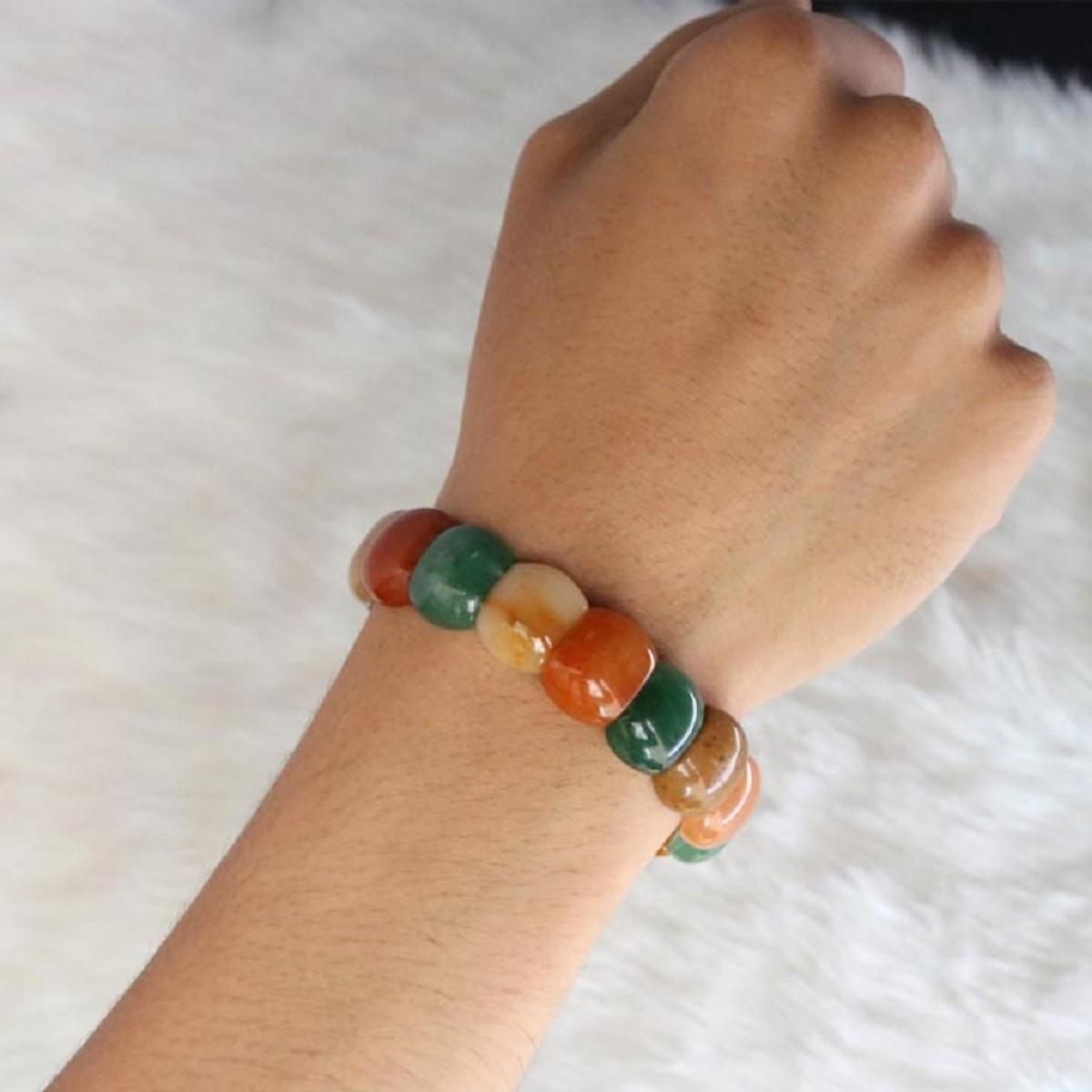 [FreeshipMAX] Vòng tay phong thủy đá đa sắc