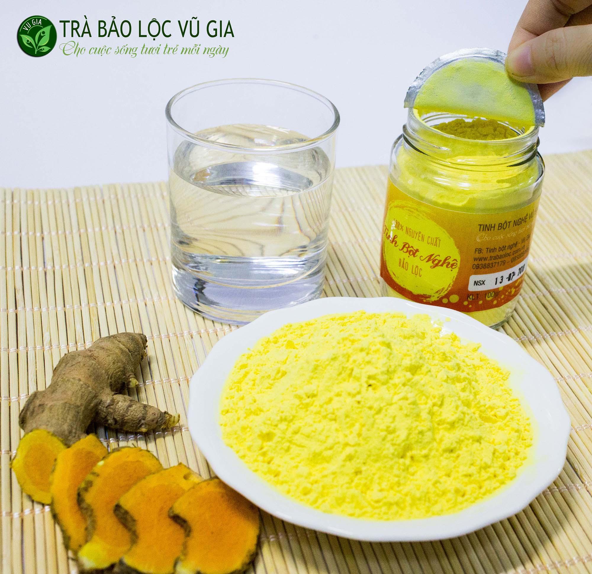 Tinh Bột Nghệ Se Khít Chân Lông 100g ( dạng túi) [ Đã được kiểm nghiệm y tế ]