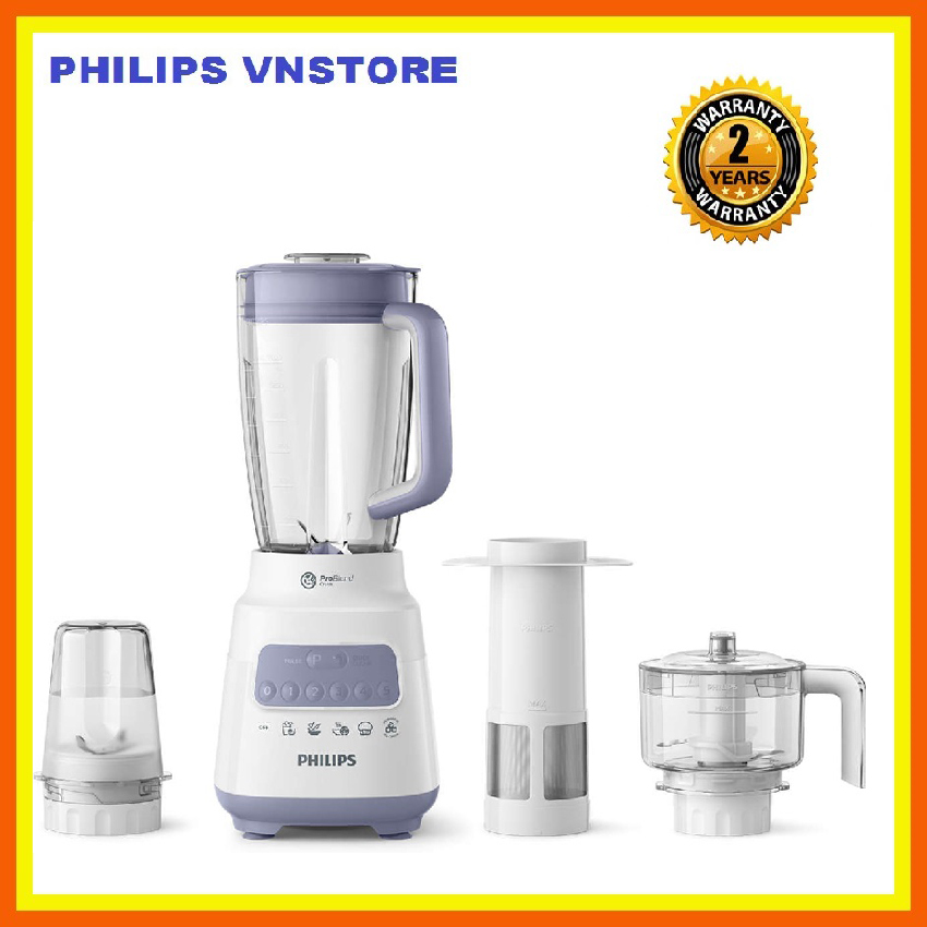 Máy xay sinh tố phIlips HR2223, Xay nhuyễn hơn 40% và nghiền đá mịn, công nghệ ProBlend Crush hiệu suất cao, 5 chế độ cài đặt