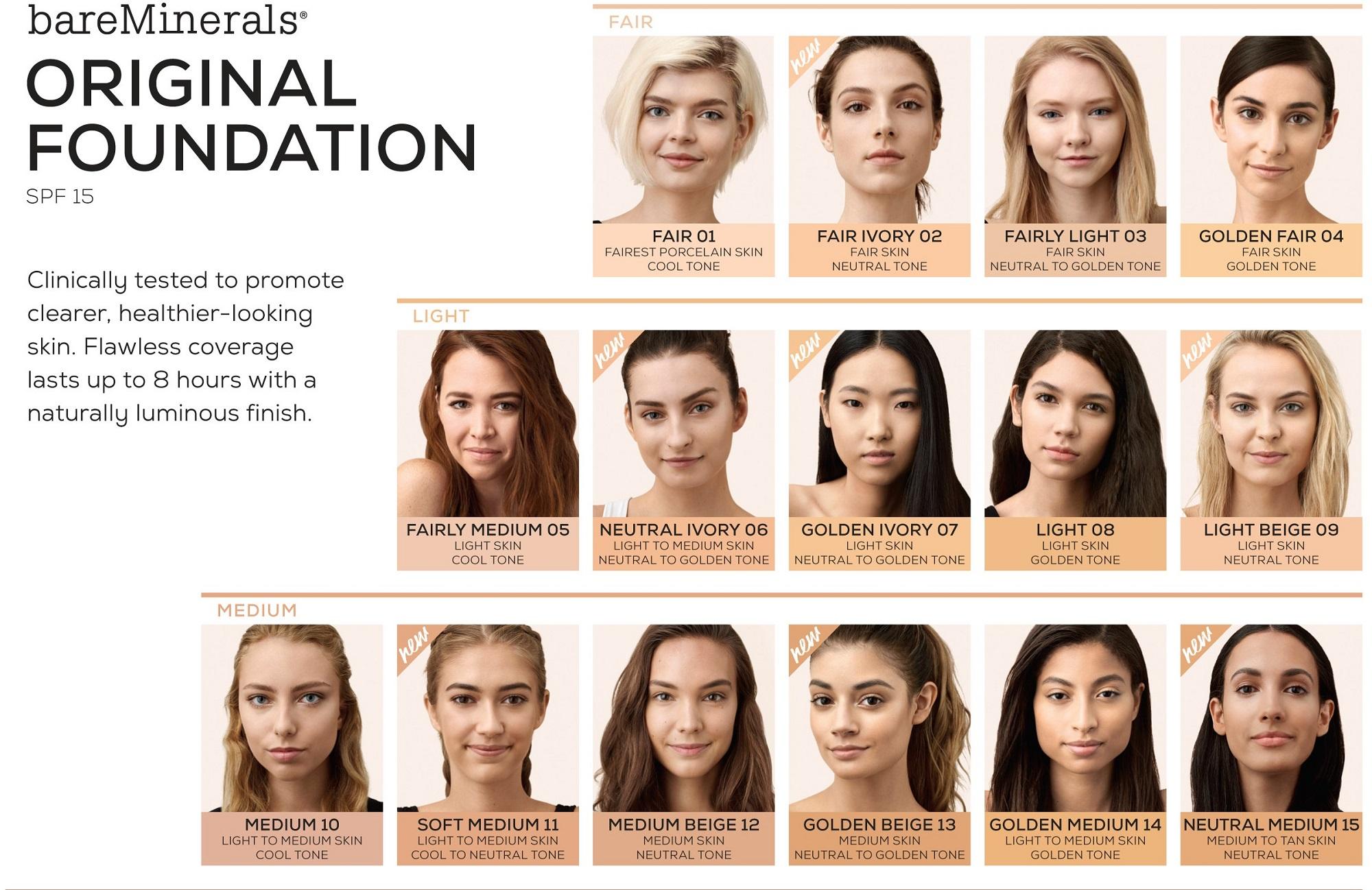 Phấn Nền BareMinerals ORIGINAL Foundation Broad Spectrum SPF 15