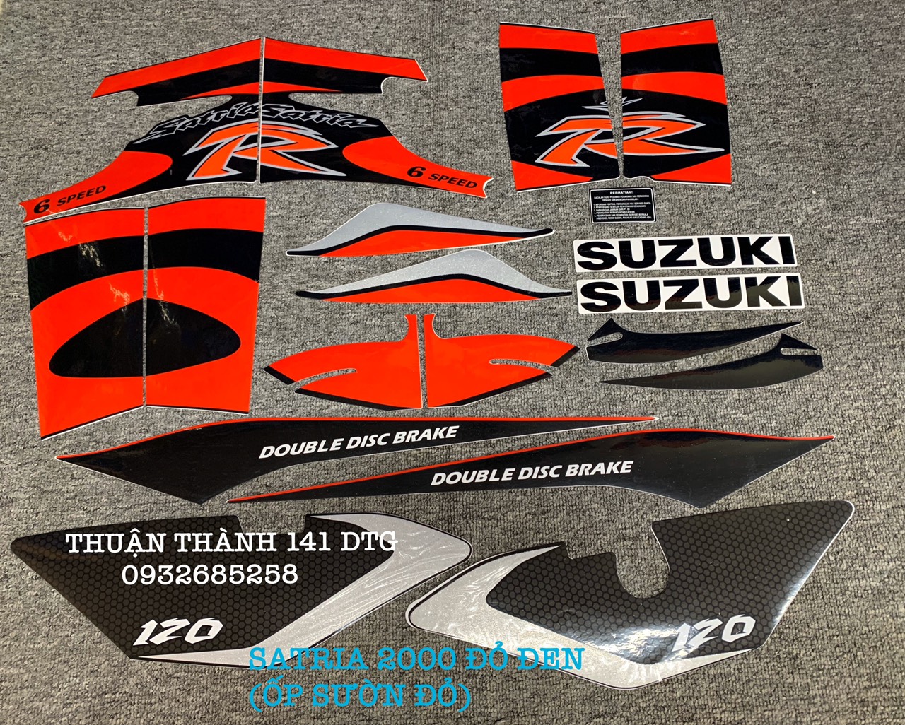TEM SATRIA 2000 ĐỦ MÀU - TEM 3 LỚP