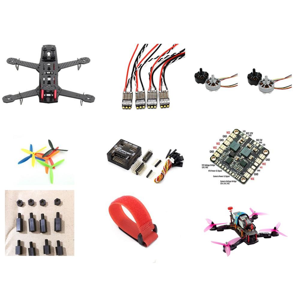 Combo quadcopter QAV250 - đầy đủ phụ kiện