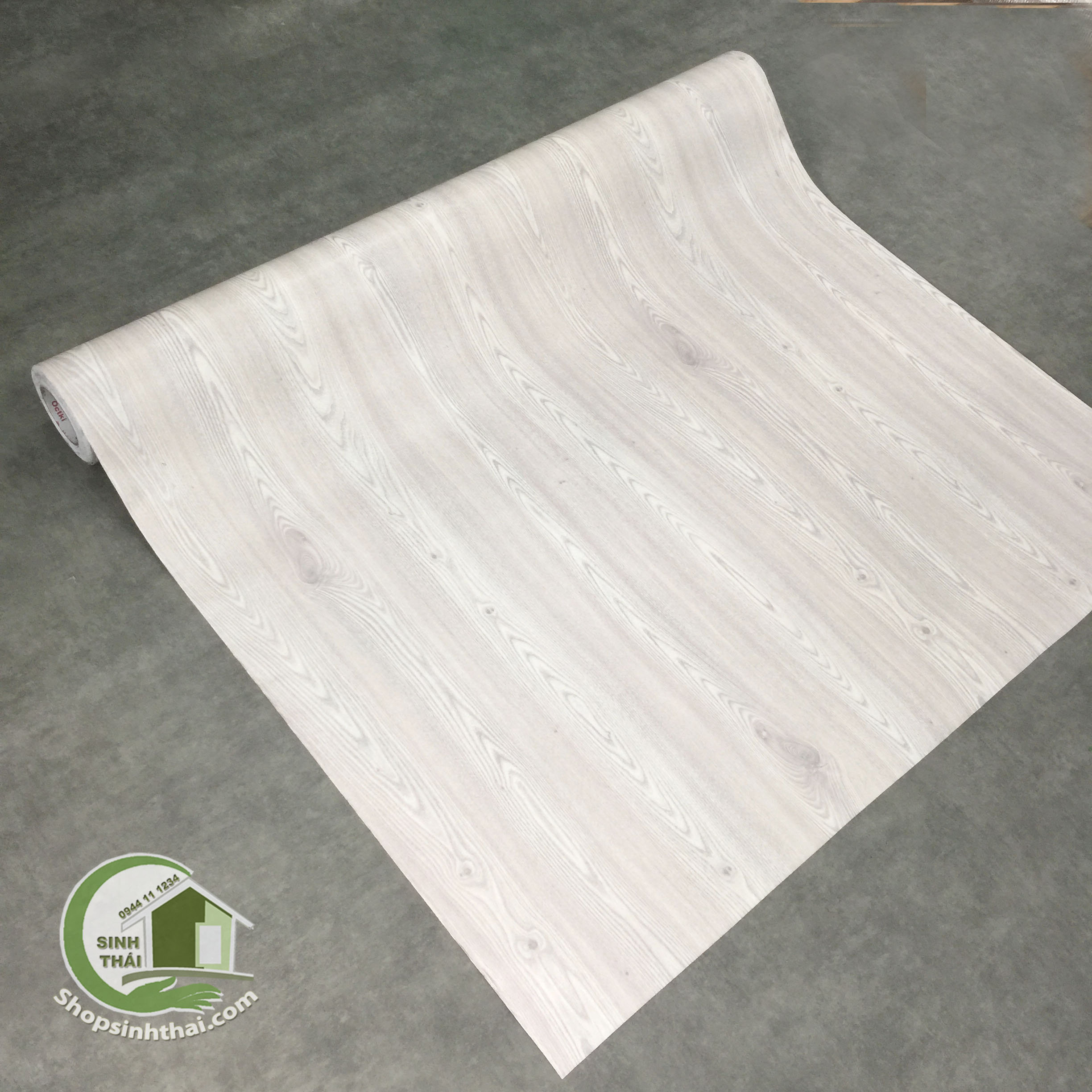 [HCM]Giấy Dán Tường Vân Gỗ Màu Trắng - [ 50cm x Khổ 120cm ] Có Sẵn Keo