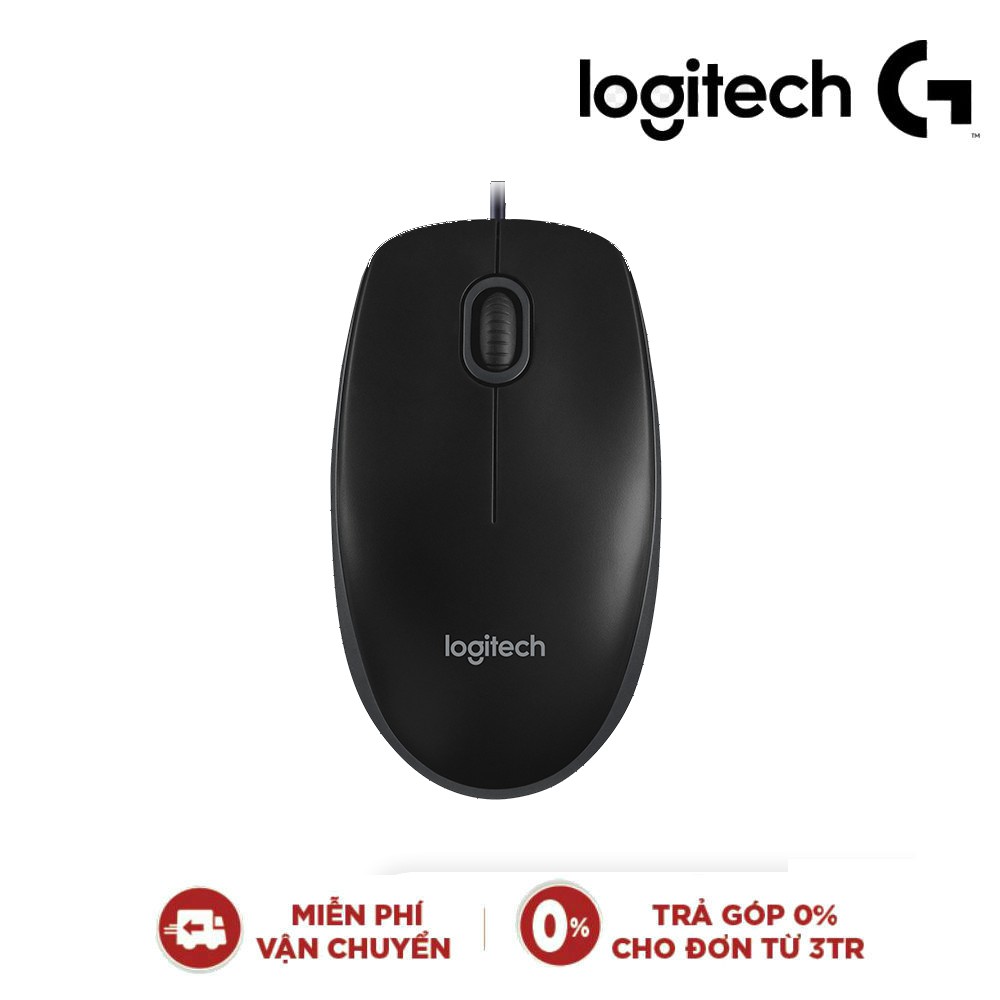 Chuột quang Logitech B100 (Đen) ttshop247