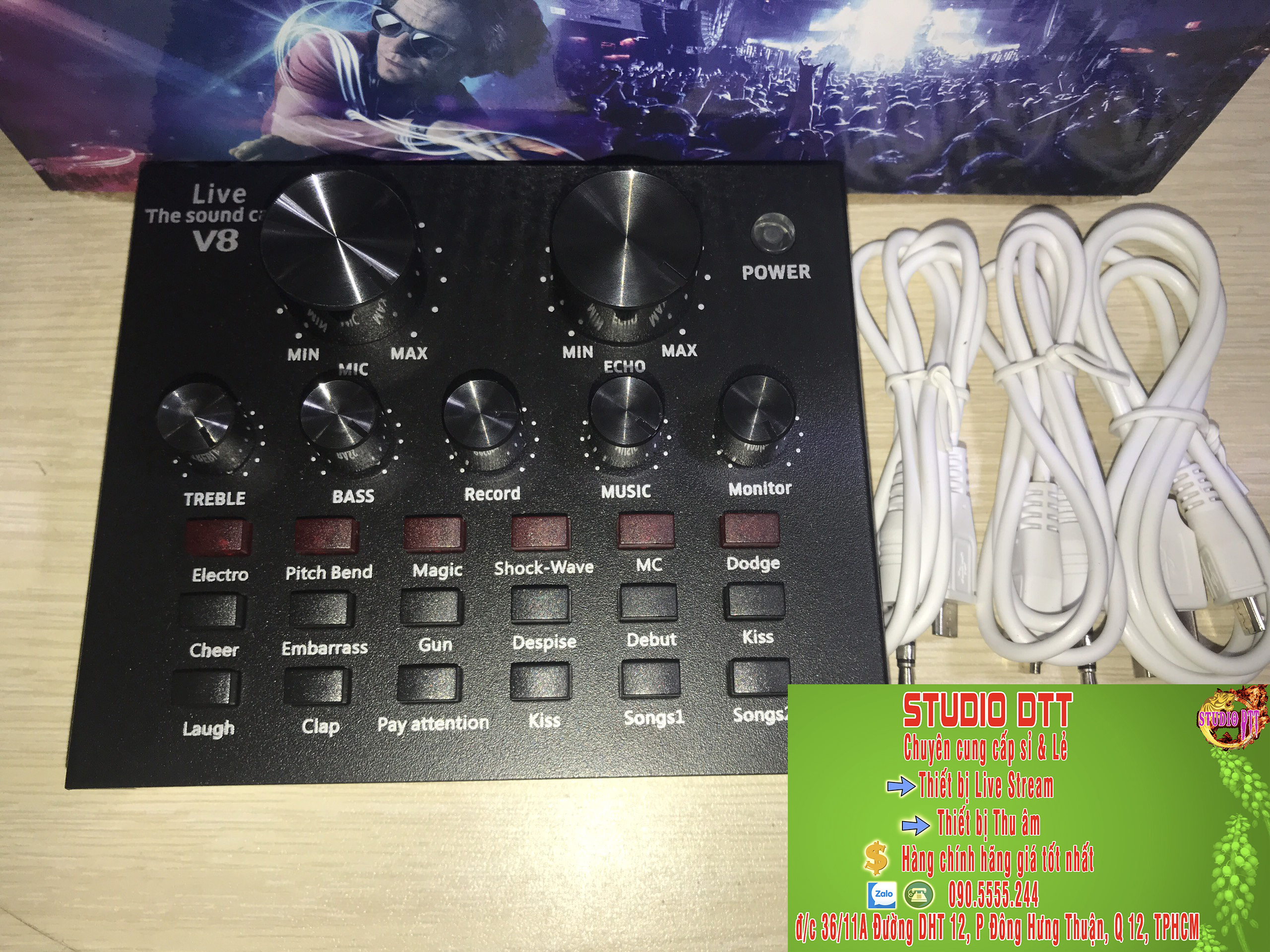 Sound card V8 Sound Card Live Stream
