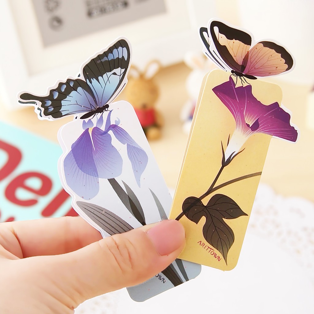 [HCM]Bộ 5 Đánh Dấu Trang Hình Bướm (Mẫu Ngẫu Nhiên)