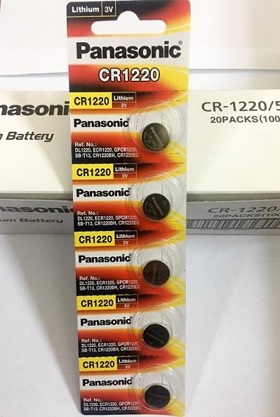 CR1220 Panasonic Vỉ 5 Viên Made in Indonesia
