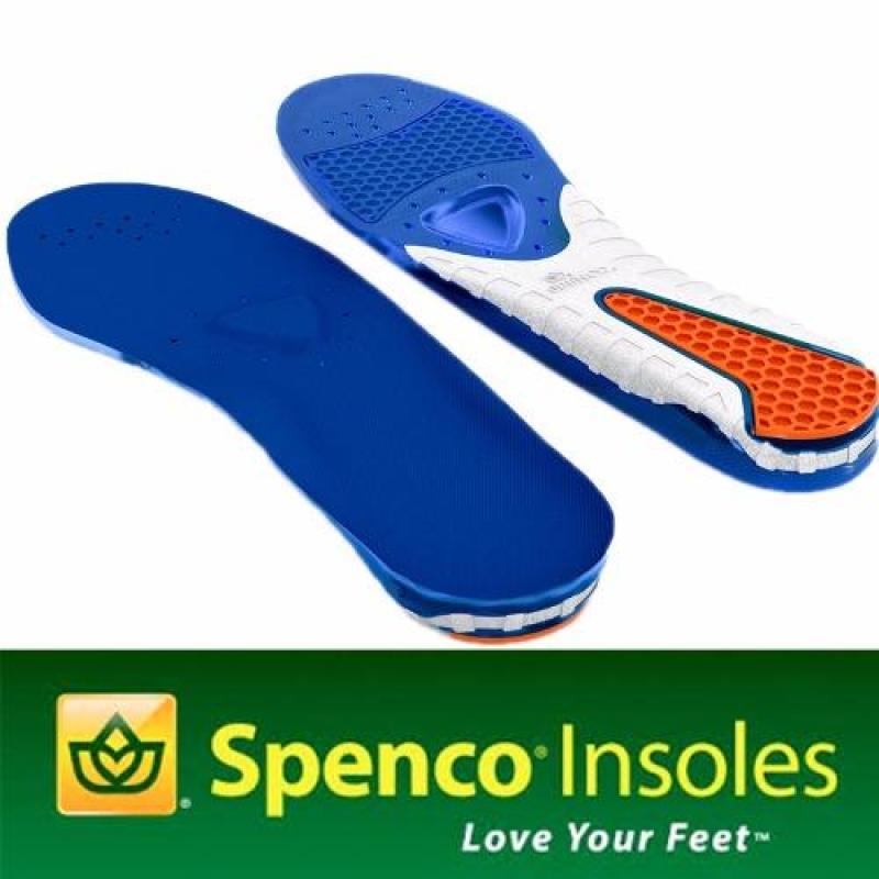 Miếng lót giày hỗ trợ đau gót Spenco Gel Comfort size 0 (32-34) (Xanh) nhập khẩu