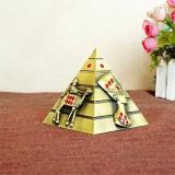 Mô hình kim tự tháp Ai Cập cao 9.3 cm (màu vàng rêu)