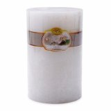 Nến thơm trụ tròn D10H15 Miss Candle MIC0246 10 x 15 cm (Trắng, hương hoa phong lan)