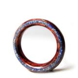 Nhẫn gỗ Cẩm Lai cẩn đá turquoise (Blue)