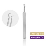 Nhíp gắp mụn đầu cong chuẩn (Bạc)