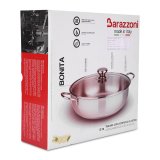 Nồi lẩu inox Barazzoni Bonita 28cm (Bạc)