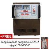 Ổn áp LIOA dải rộng-DRI-3KVA + Tặng ổ cắm đa năng Lioa 4SS2.5-2