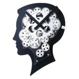 Đồng hồ Brain Clock HYG108 Táo Decor (Đen)