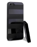 Ốp lưng cho Iphone 5/5S/SE - Puro Stripes Cover (sọc đen-xanh)
