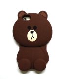 Ốp lưng dẻo hình gấu cho iPhone 6 / iPhone 6s (Nâu)