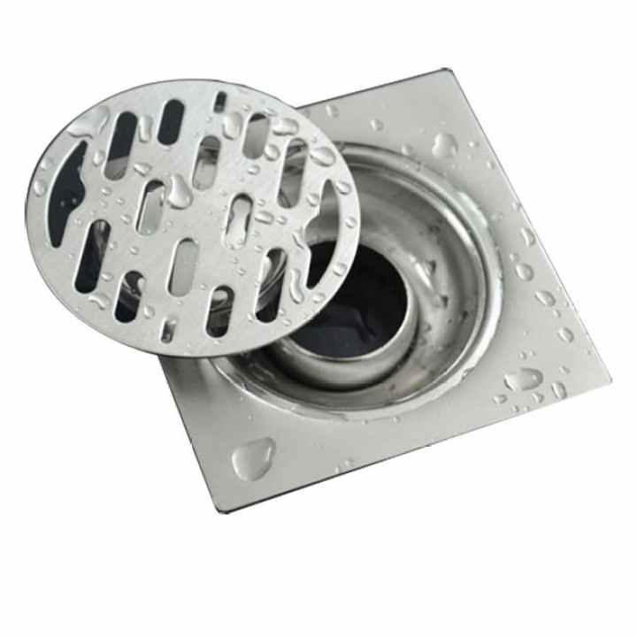 Phễu thoát sàn inox 10x10cm zento BJ8201